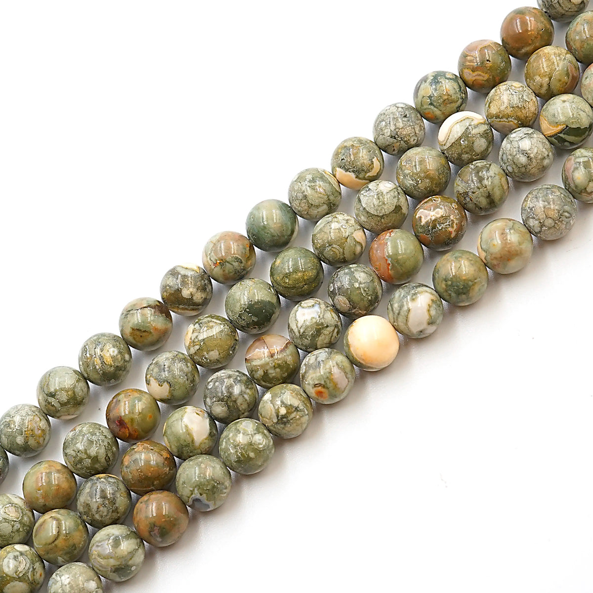 Sterling Silver with Handmade Glass Beads & Swarovski Crystal Bracelet  Selected by Love Rocks Vintage