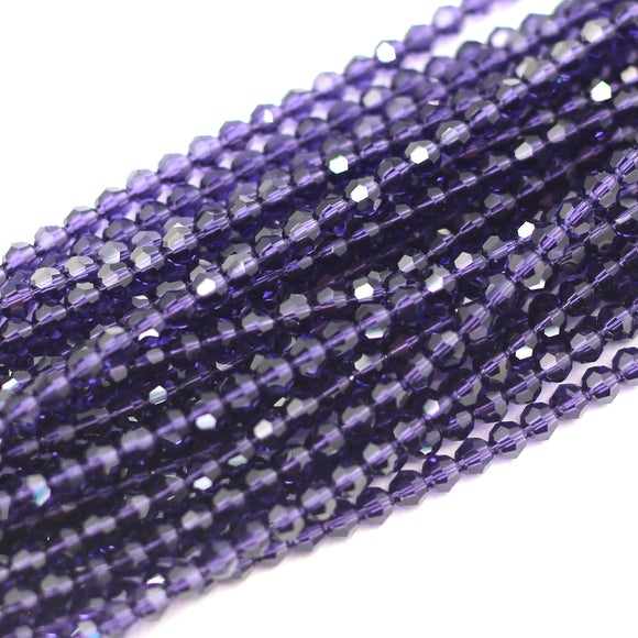 4mm Round Purple Velvet Swarovski Crystal