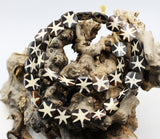 (African012) African Batik Bone Beads