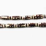 (African 021) African Batik Bone Beads