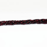Gar012.  3 mm.  Faceted Red Rhodolite Garnet