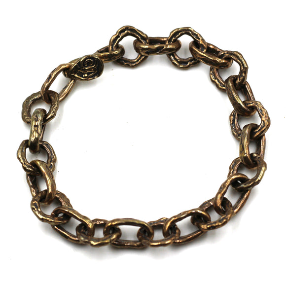 (ABR031) Bronze Link Bracelet