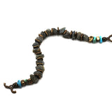 Labradorite, Turquoise and Bronze Bracelet