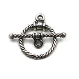 Small Sterling Twist Toggle