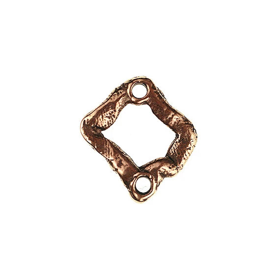 Bronze small Diamond shape free form link