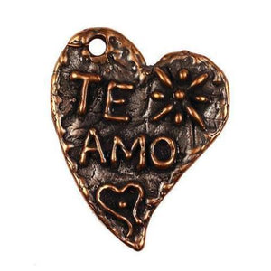 Bronze "Te Amo" Pendant