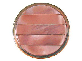 5-Strand Pink Mussel Shell Round Box Clasp