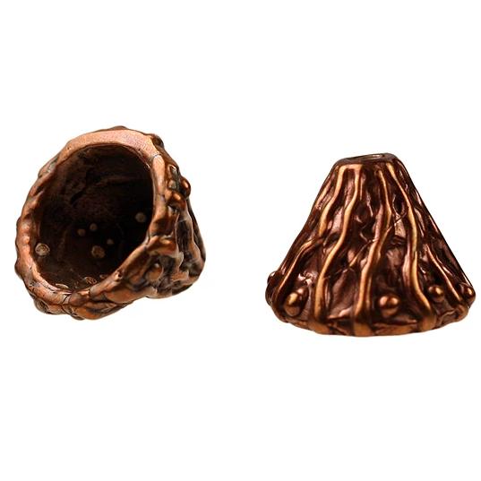 Bronze Textured Bead Cone