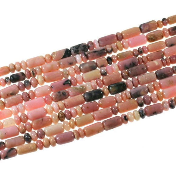 Pink Peruvian Opal Barrels/Roundells