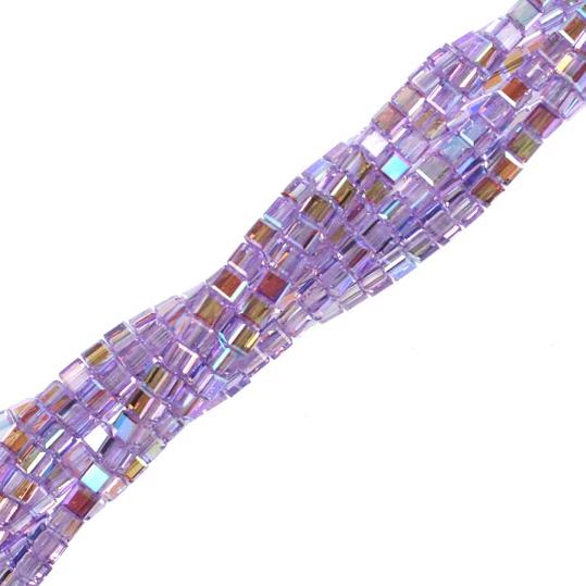 4mm Violet AB Swarovski Crystal