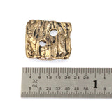 (bzbn022-N0155B) Bronze Square Button Clasp.