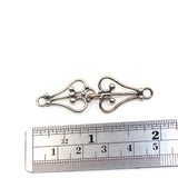 (scl025) Sterling Silver Hook & Eye Clasp