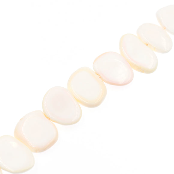 (conchshell010) Pink Conch Shell Flat Beads