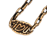 (ABR022) Handmade Bronze "I Luv U" Bracelet