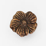 (bzbn007-N0141) Bronze Flower Button