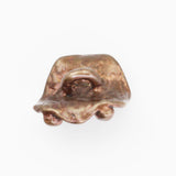 Solid bronze button clasp