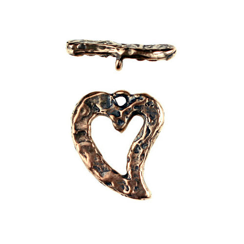 Bronze SBS texture Heart shape Toggle