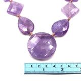 Light Amethyst Faceted Shapes
