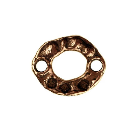 Bronze small oval free form link