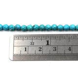 4mm Round Faceted Turquoise