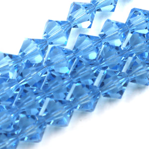 10mm Bicone Aquamarine Swarovski Crystal