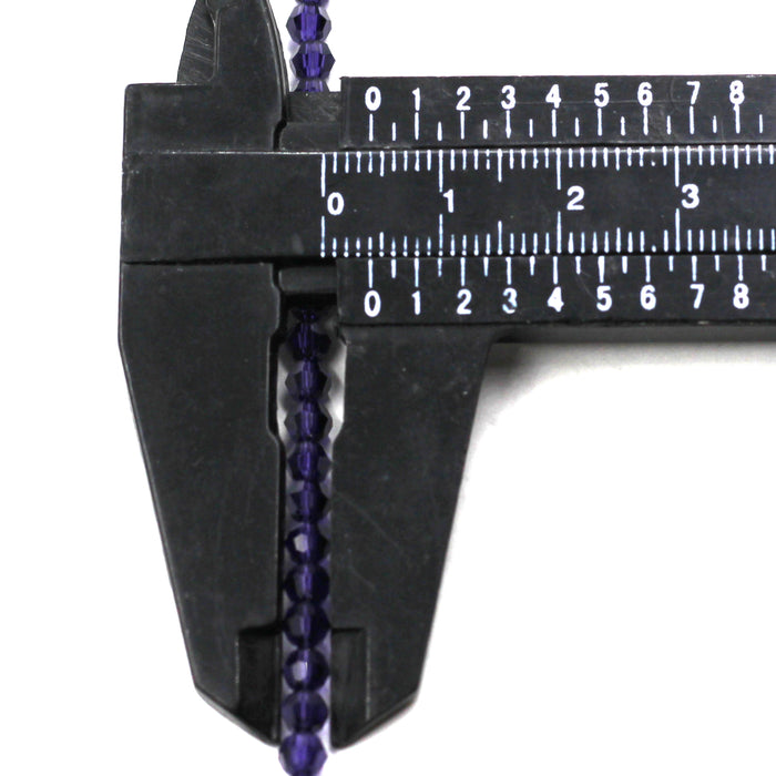 4mm Round Purple Velvet Swarovski Crystal