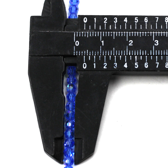 4mm Round Sapphire AB Swarovski Crystal