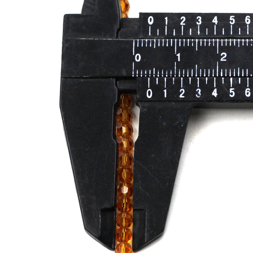 4mm Round Topaz Swarovski Crystal