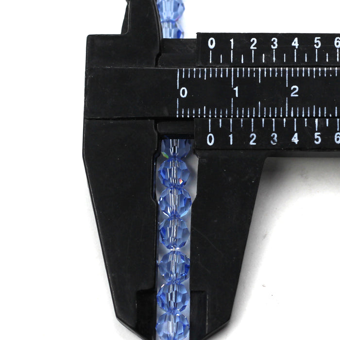 6mm Round Lt. Sapphire Swarovski Crystal