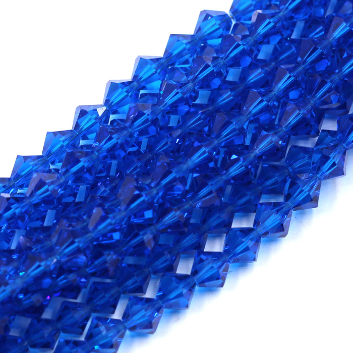 8mm Bicone Capri Blue Swarovski Crystal