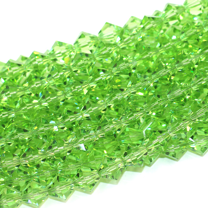 8mm Bicone Peridot Swarovski Crystal