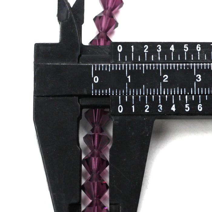 8mm Bicone Amethyst Swarovski Crystal