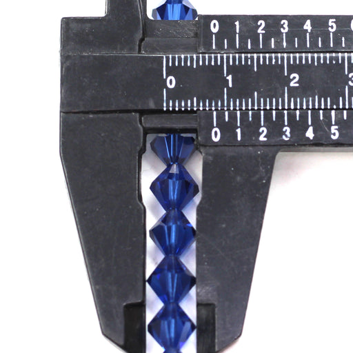 8mm Bicone Dark Sapphire Swarovski Crystal