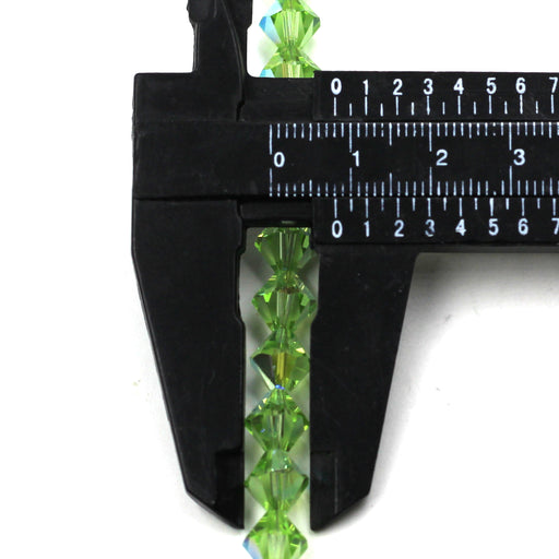 8mm Bicone Peridot AB Swarovski Crystal