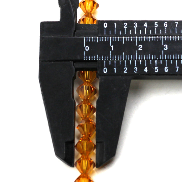 8mm Bicone Topaz Swarovski Crystal