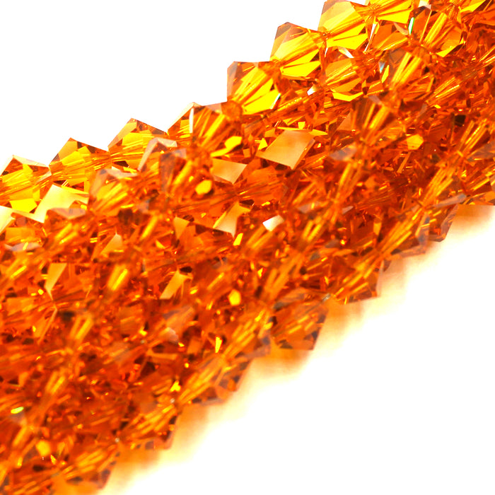 8mm Bicone Topaz Swarovski Crystal