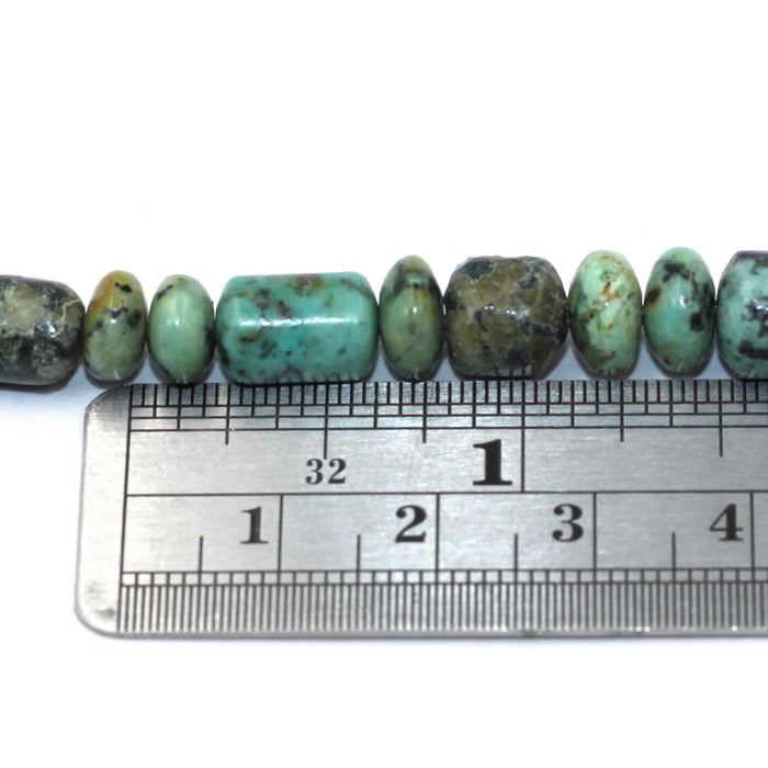 (AFT-004) Barrel Roundelle African Turquoise