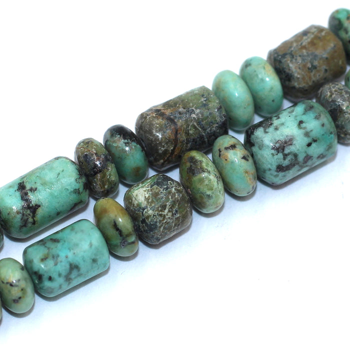 (AFT-004) Barrel Roundelle African Turquoise
