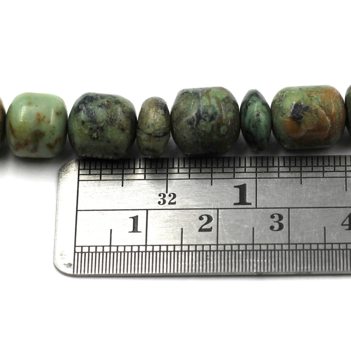 (AFT-006) Barrel Roundelle African Turquoise