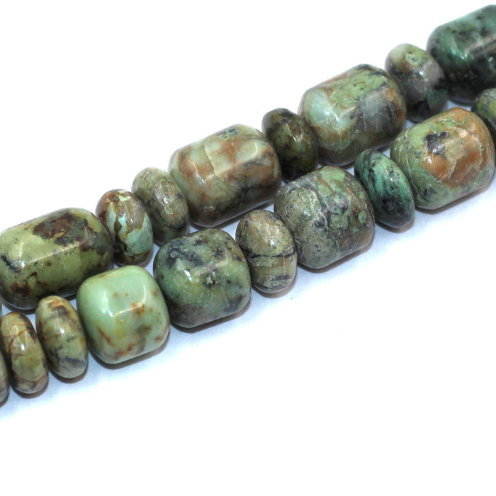 (AFT-006) Barrel Roundelle African Turquoise