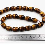 (tig013)  Golden Tiger Eye barrel beads