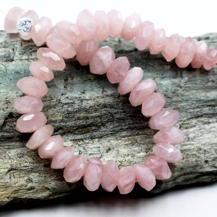 (qtz069) Simple Faceted Rose Quartz