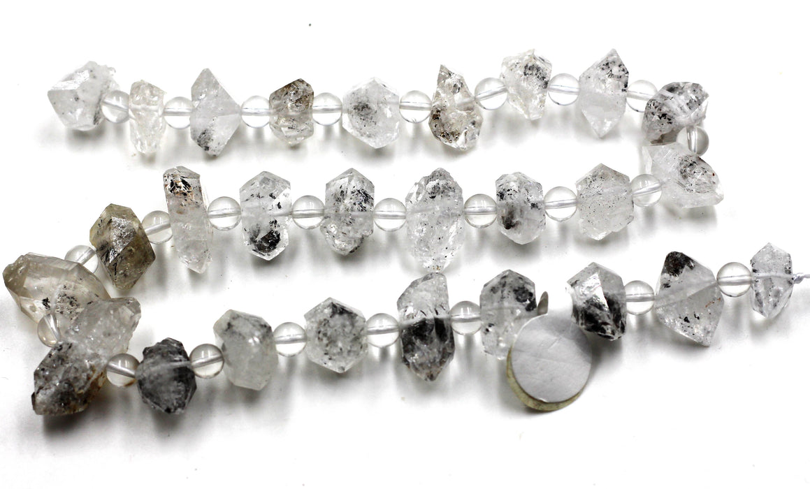 (hcrys002)  Herkimer type double terminated Quartz Crystals