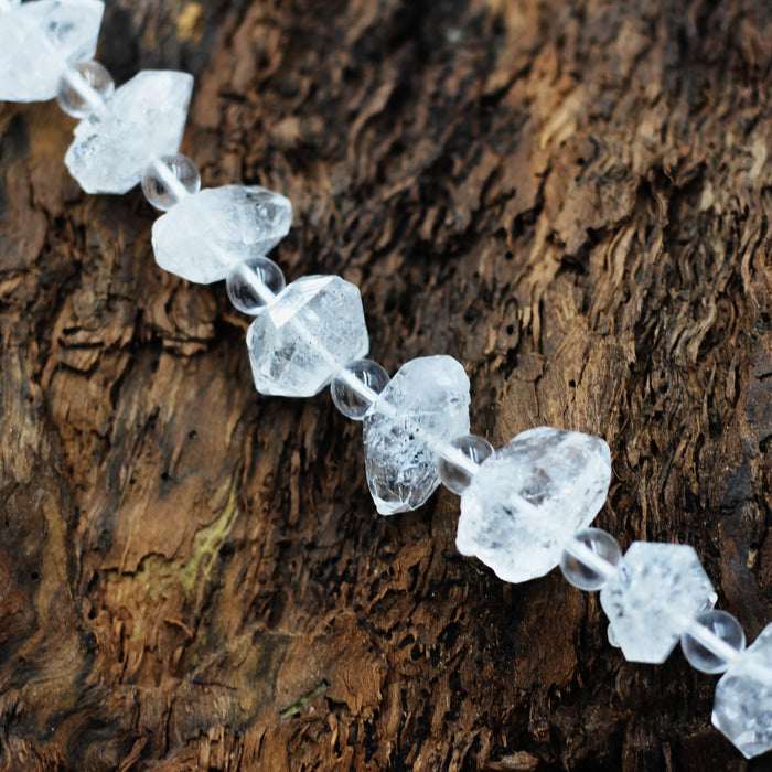 (hcrys002)  Herkimer type double terminated Quartz Crystals