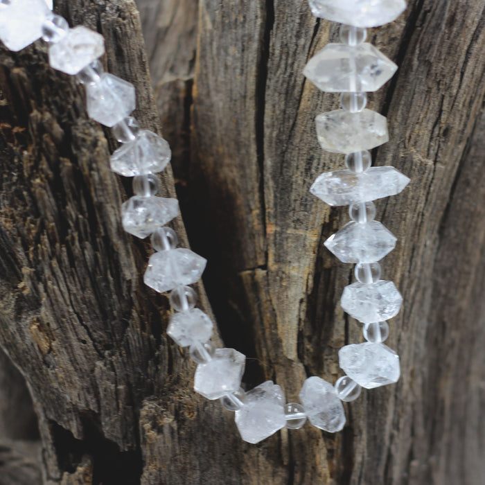 (hcrys002)  Herkimer type double terminated Quartz Crystals