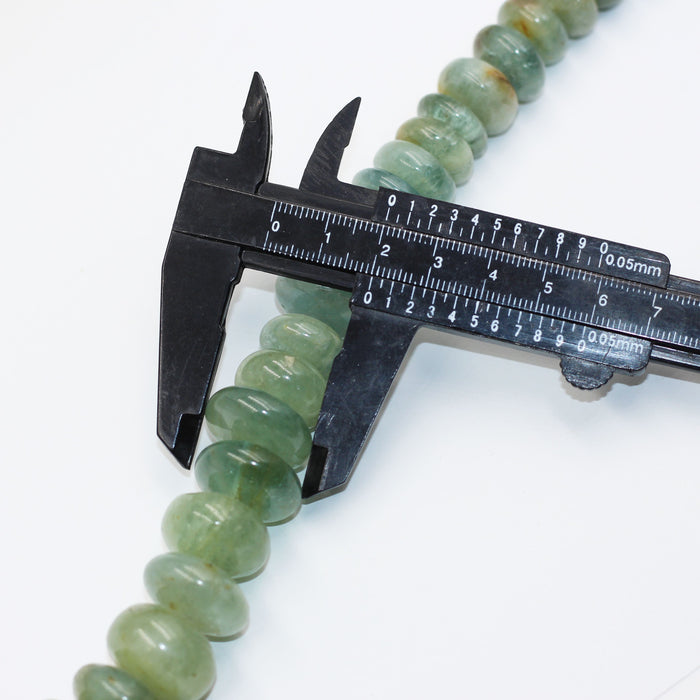 (AQUA-004) Large graduated Aquamarine Rondelles