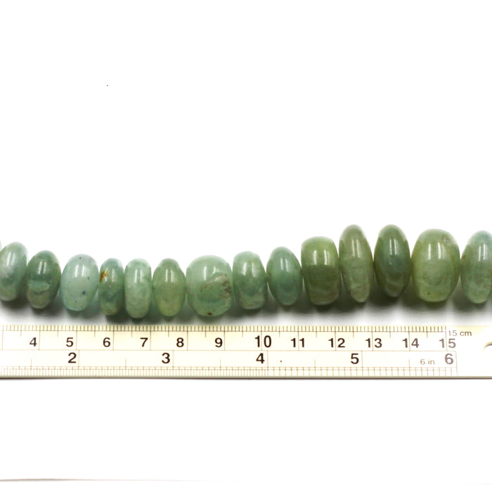 (AQUA-004) Large graduated Aquamarine Rondelles