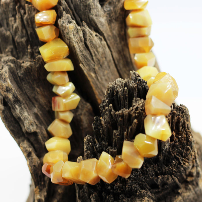 (opal004) Golden Honey Opal Beads