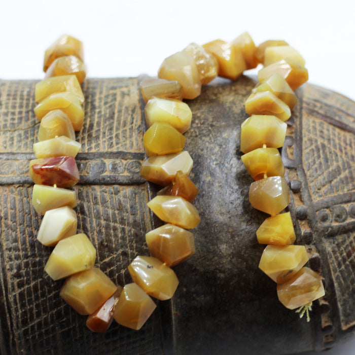 (opal004) Golden Honey Opal Beads