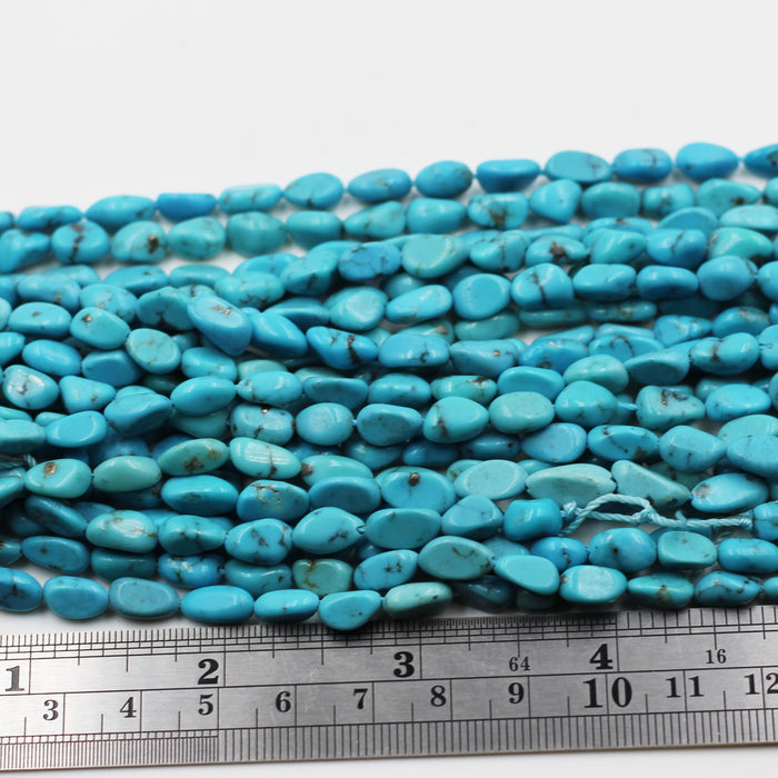 Blue Turquoise nugget strands
